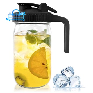 2.2 Litre Water Pitcher With Lid > Large Capacity Heat-resistant Drink  Pitcher With Spout,beverage Containers For Hot/cold Water, Juice, Iced Tea  2.