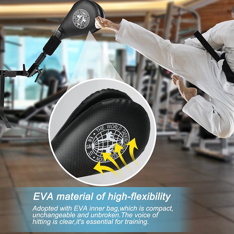 Durable Taekwondo Double Kick Pad Target Karate Kickboxing Pad Practice