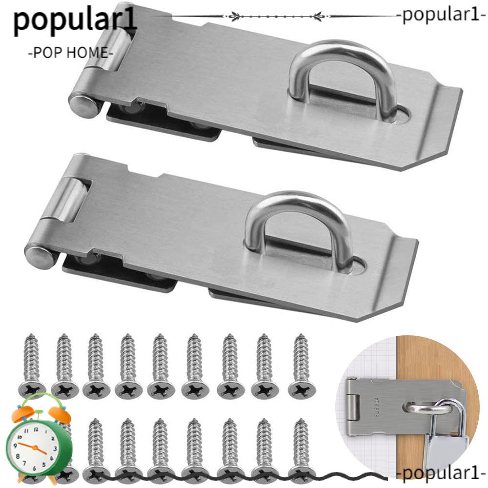 POP Padlock Hasp 90 Degree Burglar-proof Stainless Steel Shed Latch ...