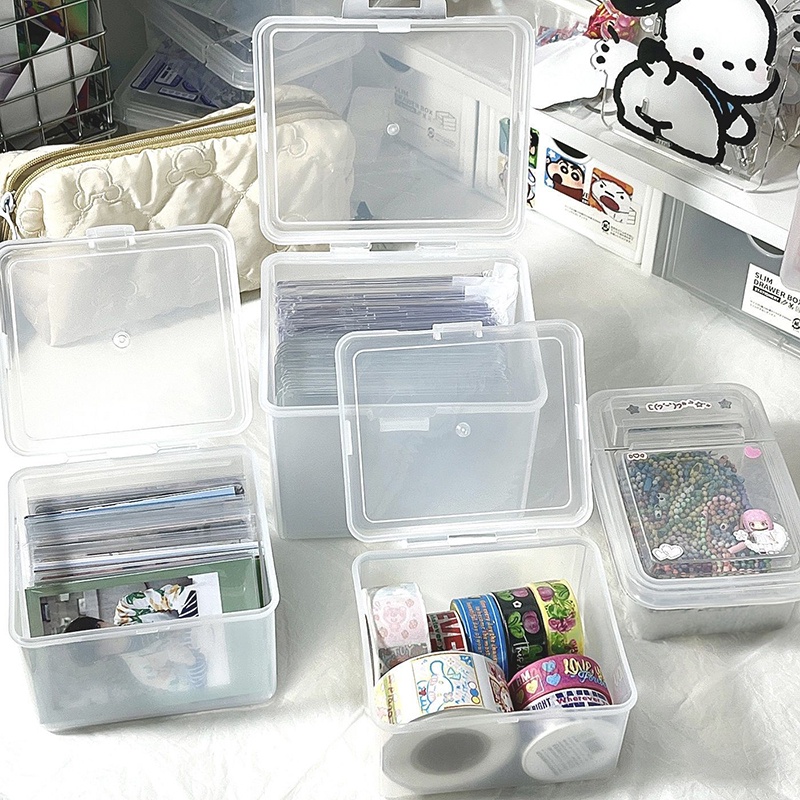 Frosted Storage Box Camera Card Storage Case Multifunction Compartments ...