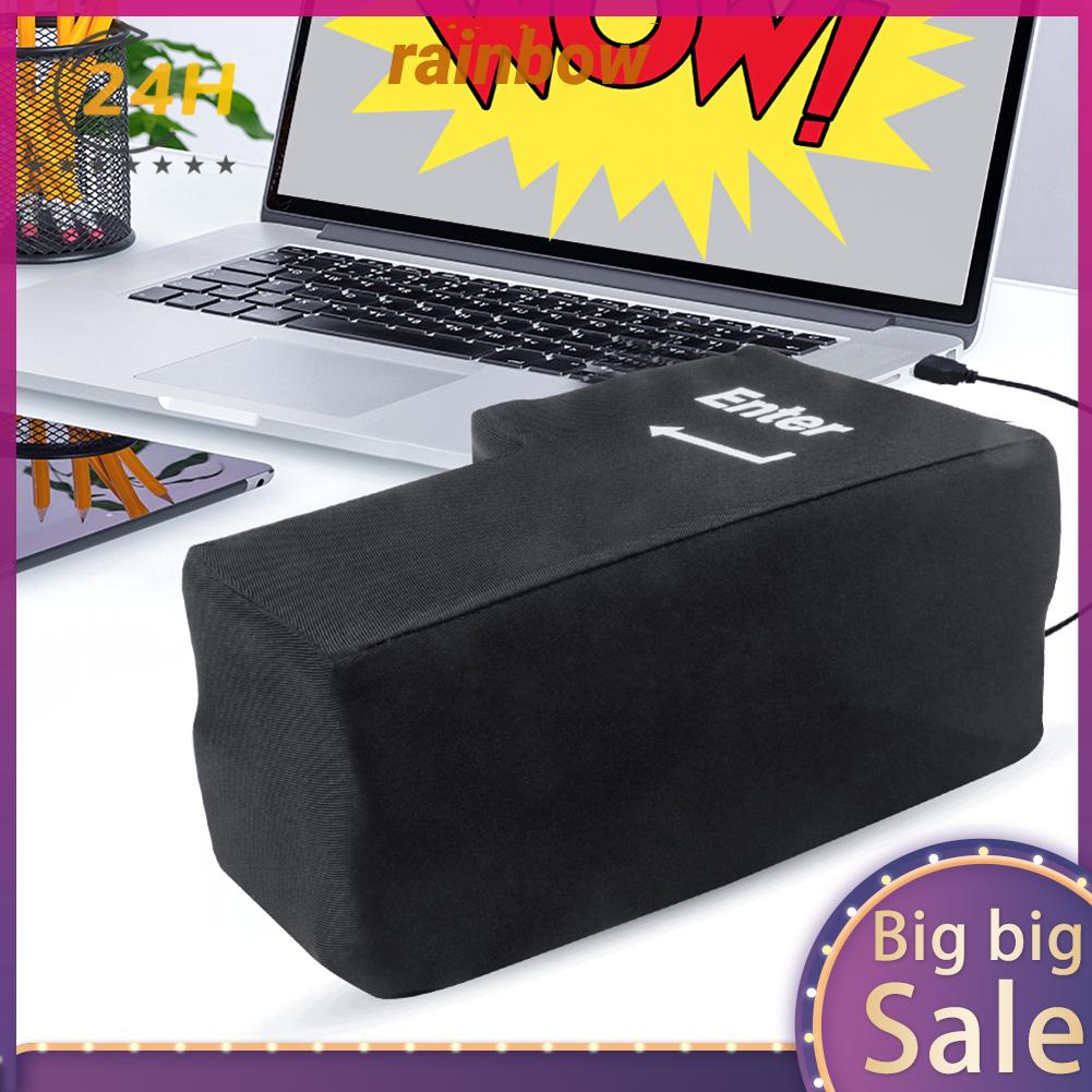 Anti-Stress Computer Huge Enter Key Big Giant USB Keyboard Vent Button ...