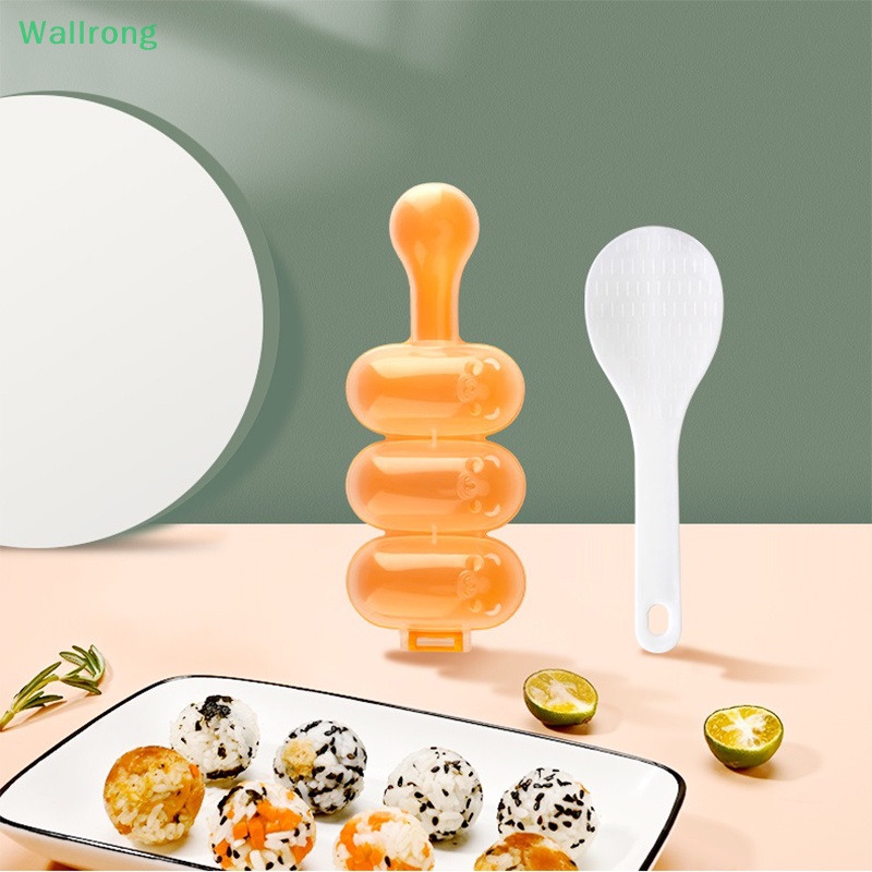 Wallrong> Rice Ball Maker Rice Roll Shaker Lunch Maker Mould Onigiri