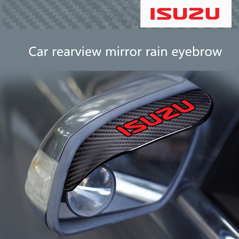 2PCS carbon fiber Car Rearview Mirror Visor Rain Eyebrow Water ...