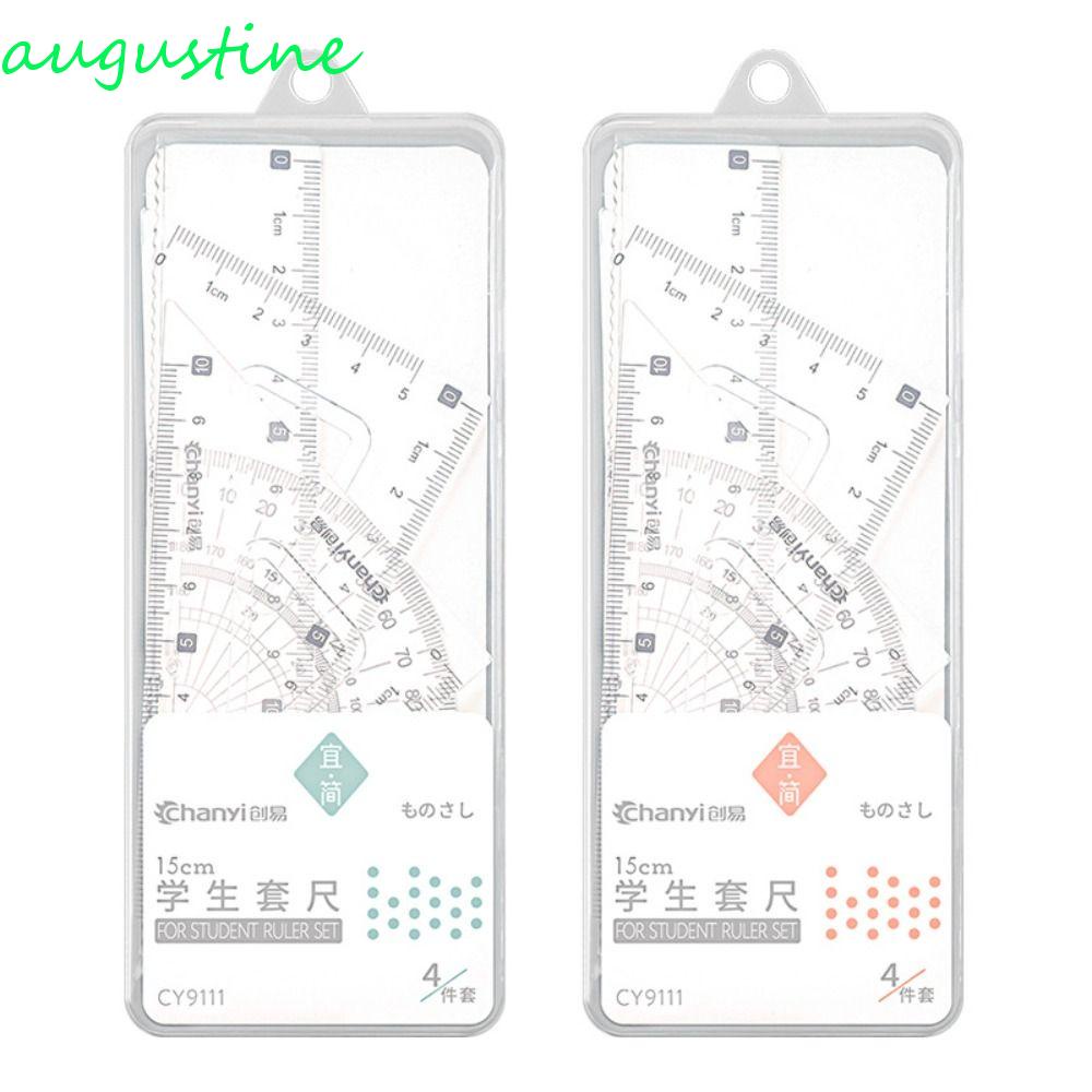 AUGUSTINE Straight Triangle Ruler Protractor Set, Drawing Ruler