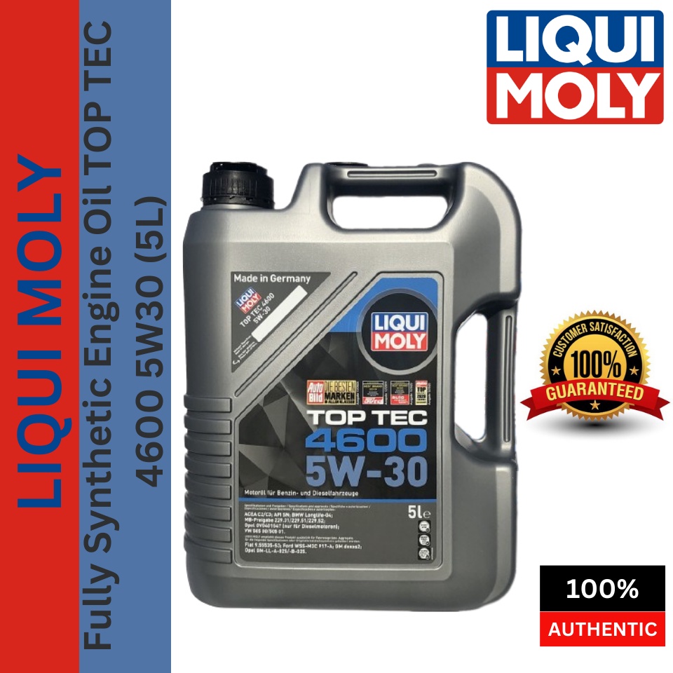 LIQUI MOLY Fully Synthetic Engine Oil TOP TEC 4600 5W30 (4L/5L) 5W-30