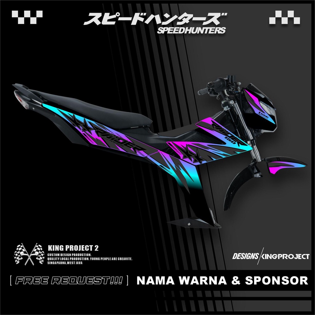 Striping Sticker Raider 150 Fi Philippines Stars Concept | Shopee Malaysia