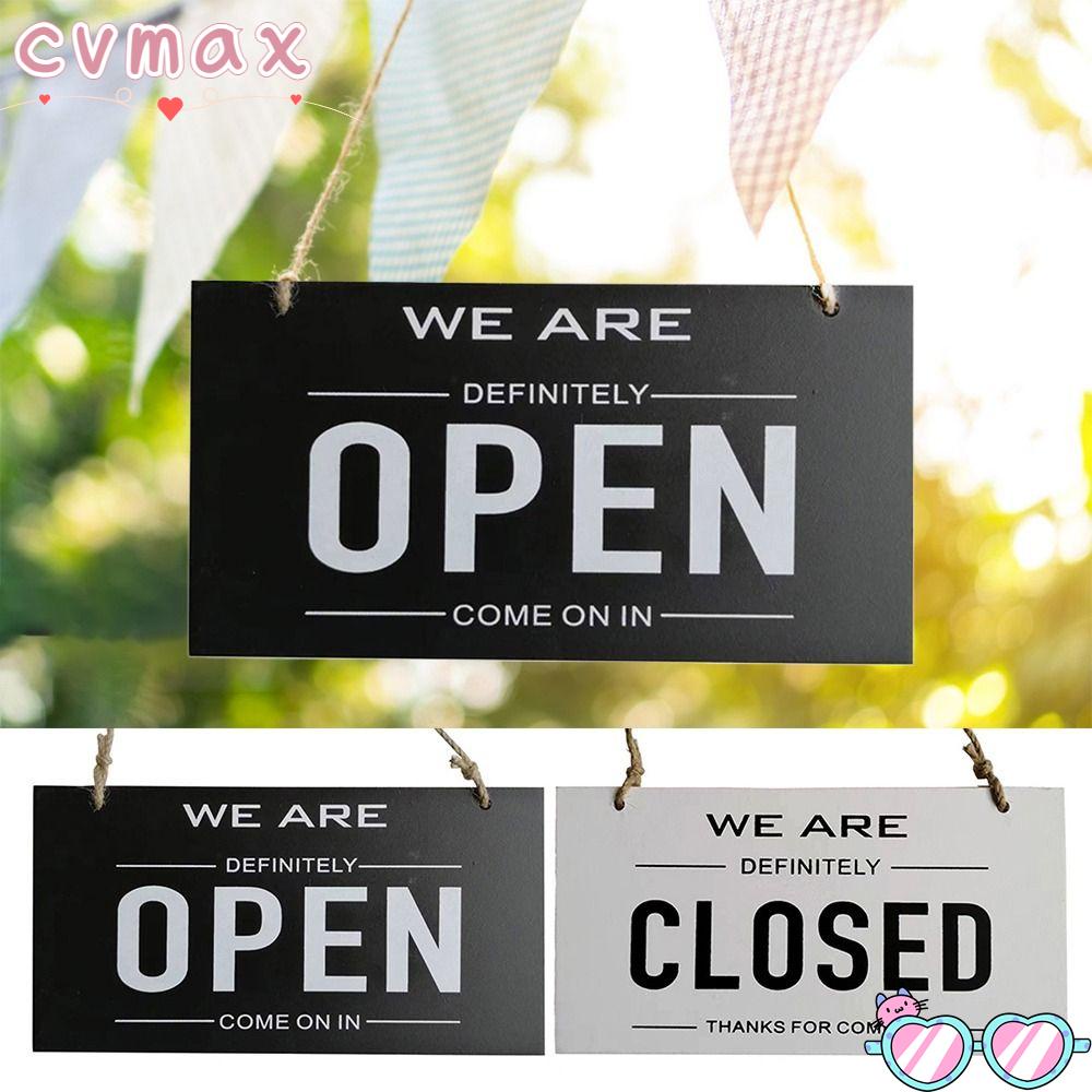 CYMX Hotel Bulletin Board, Wood Open Closed Sign Door Sign, Durable ...
