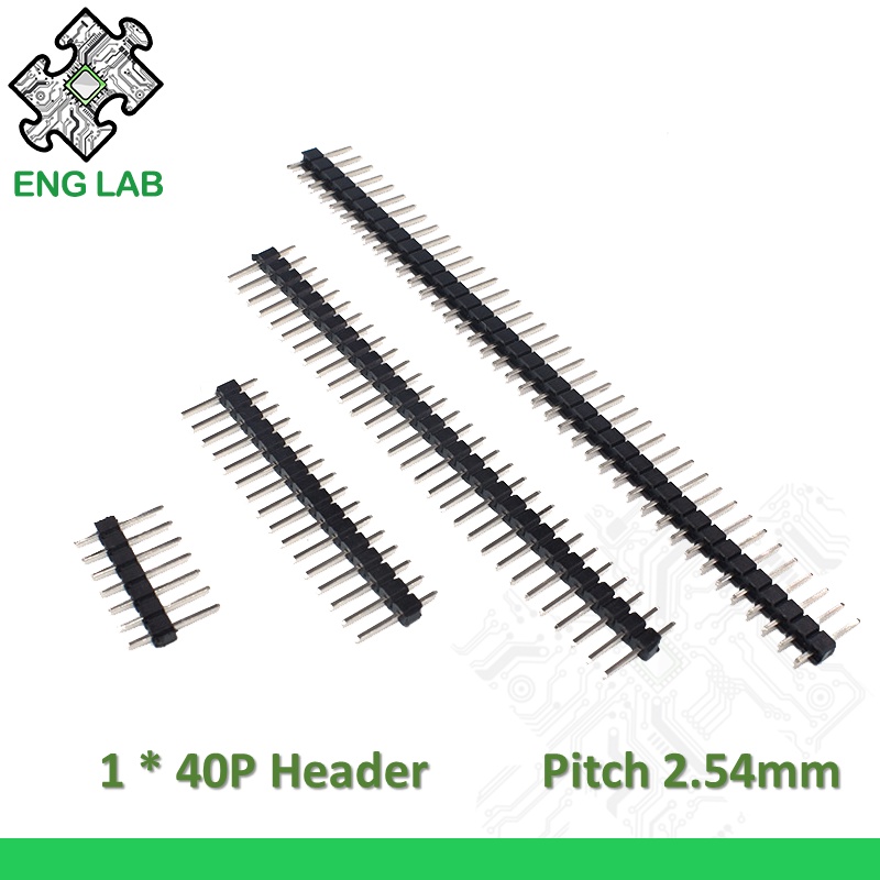 ENGLAB★40 Pin Breakable Pin Header 2.54mm Single Row Male Header
