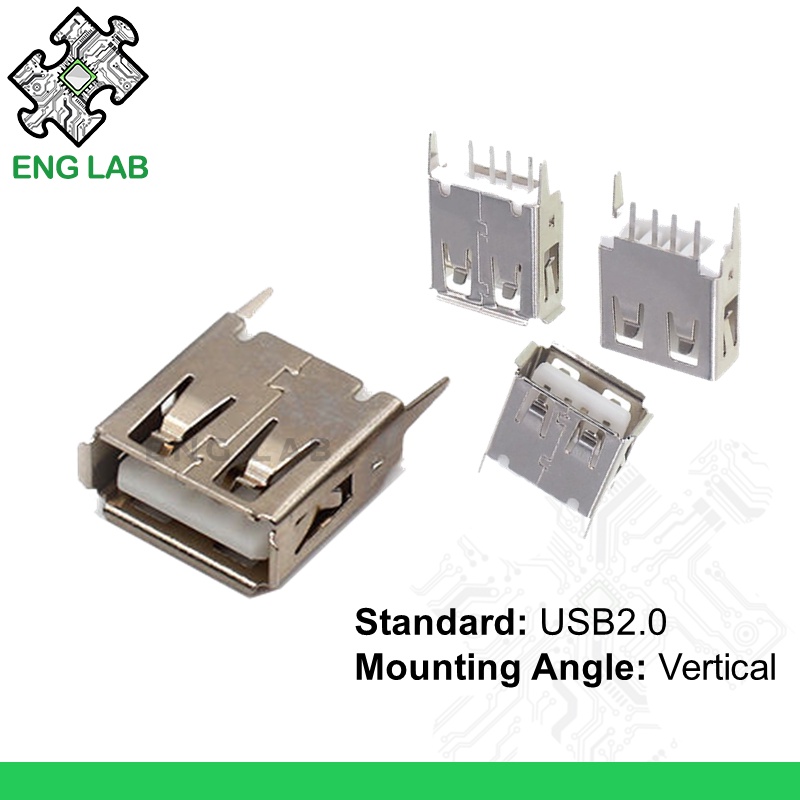 ENGLAB★2.0 USBA Type A Female Terminal Connector USB Jack/Socket