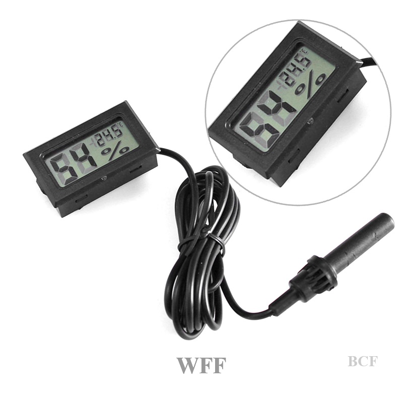 WFF Mini LCD Digital Moisture Meter Thermometer Hygrometer Meter