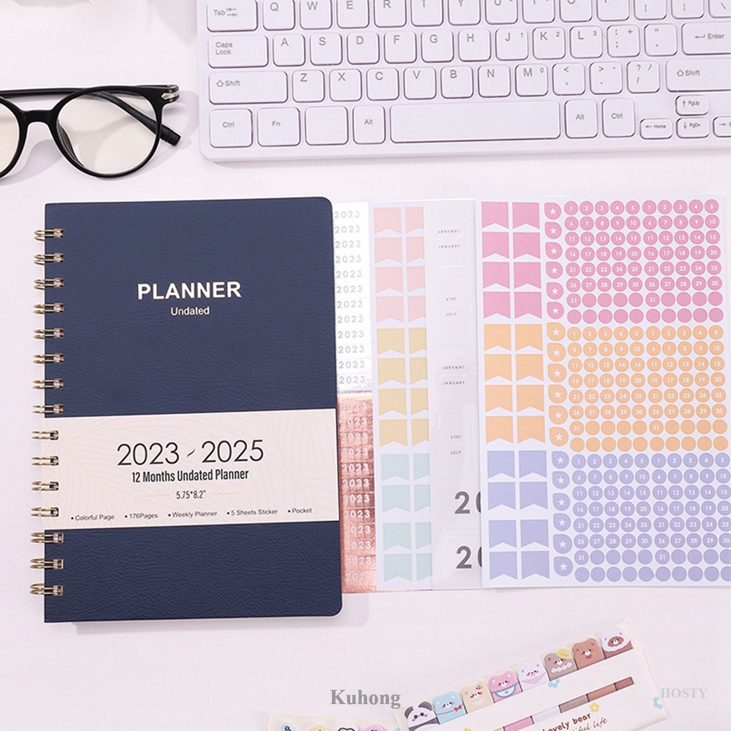 KUHONG Office Planner July 2023 June 2025 Monthly Calendar Planner