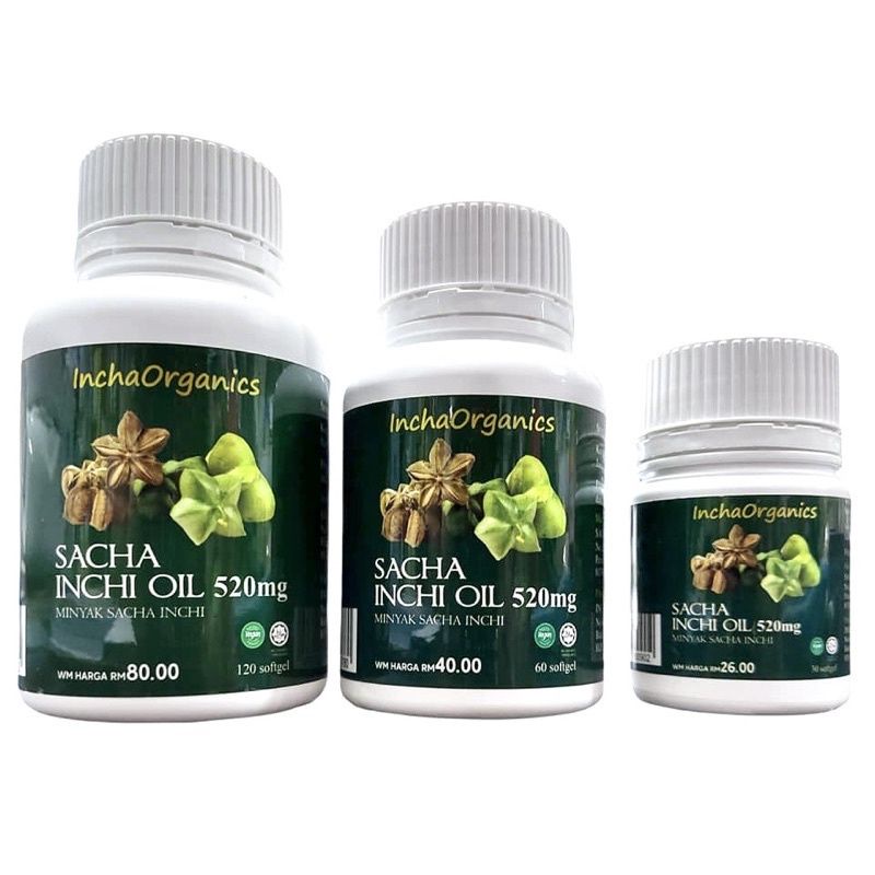 HALAL] Sacha Inchi Oil Softgel/ Minyak Sacha Inchi 印加果油胶囊 1bottle 30 ...