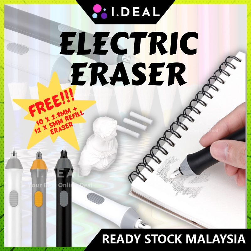 IDEAL TENWIN Electric Eraser Automatic Pencil Eraser Electronic Drawing ...