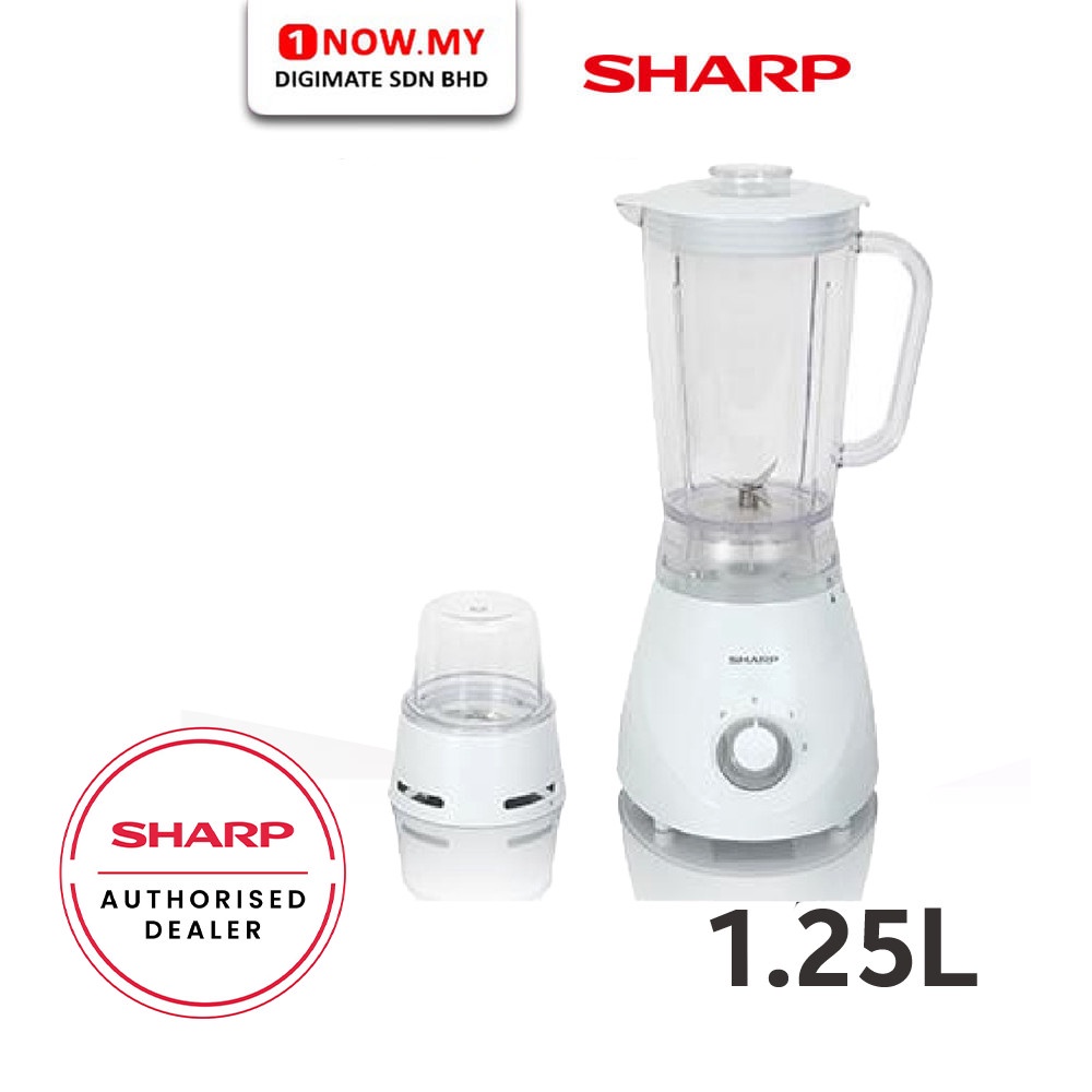 SHARP 1.25L Blender EM130WH Mill Set attached Powerful Blending