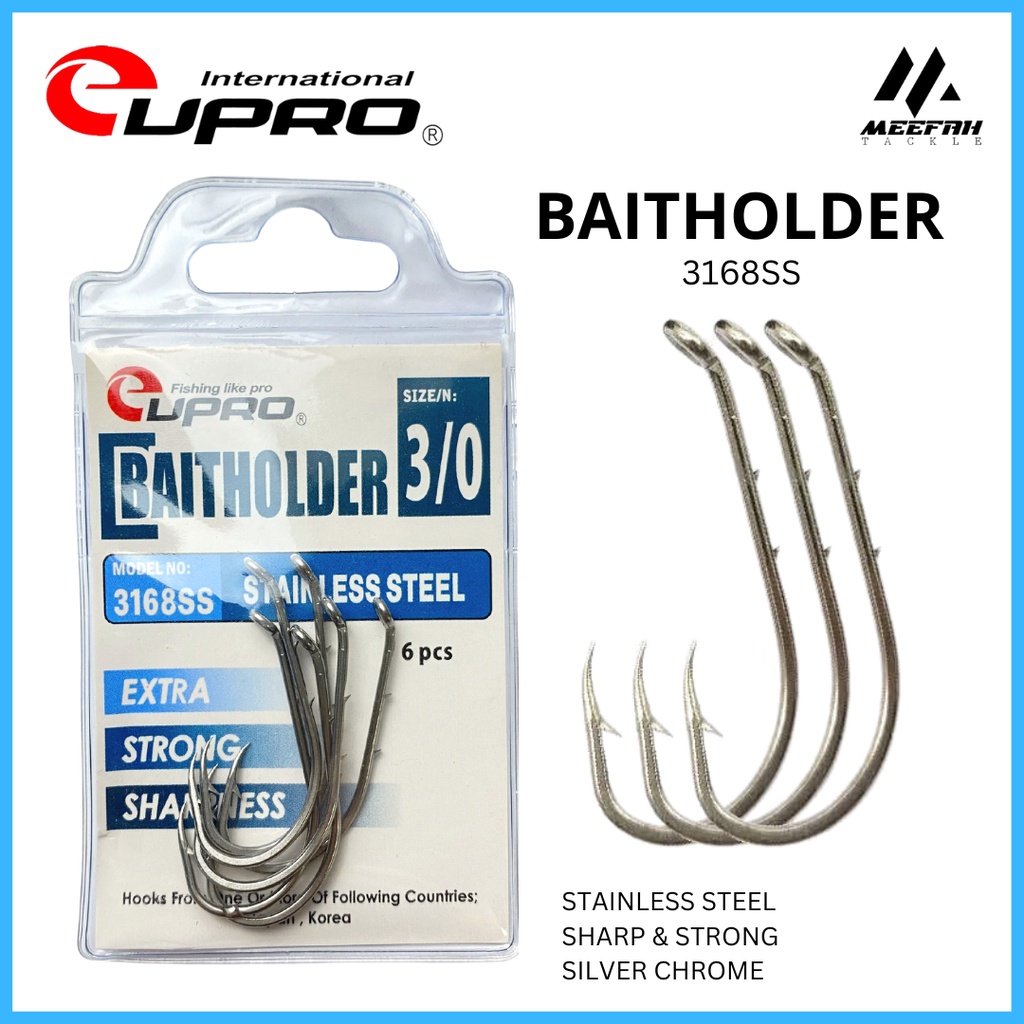 Eupro Baitholder Hook Stainless Steel 3168 SS Fishing Hook Mata