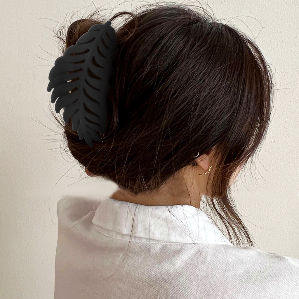 Hair Clips Curls Big Clamp Leaf Hairpin Claw Grace Plastic Girl Jaw