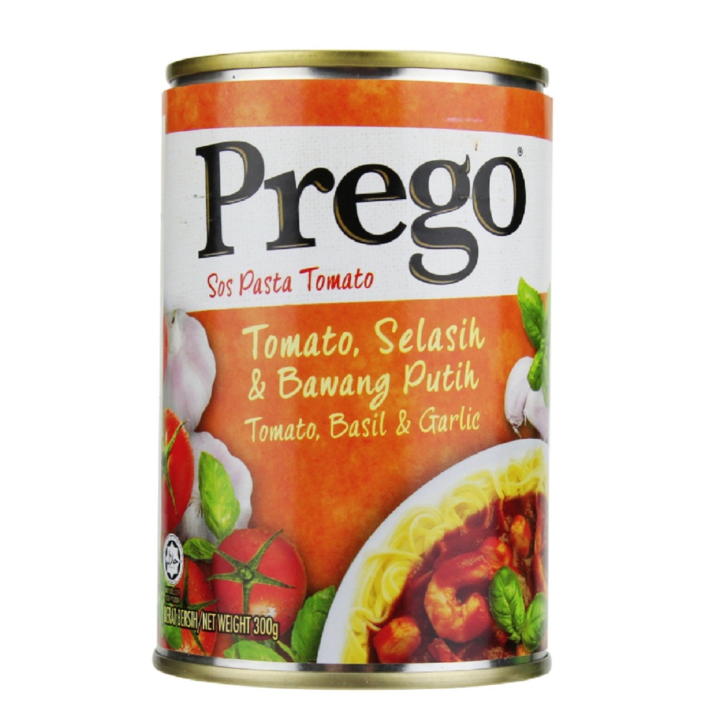 Prego Tomato, Basil & Garlic Pasta Sauce (300g) Shopee Malaysia