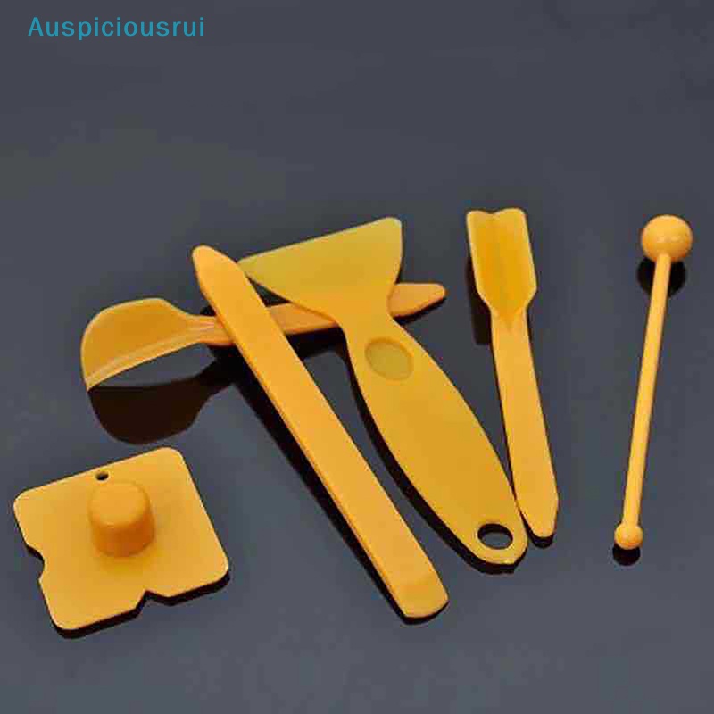 Auspiciousrui 6Pcs Caulking Tool Kit Joint Sealant Spreader Spatula