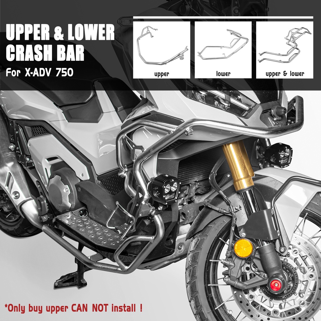 XADV 750 Upper Engine Guard Crash Bars Motorcycle Stainless Steel