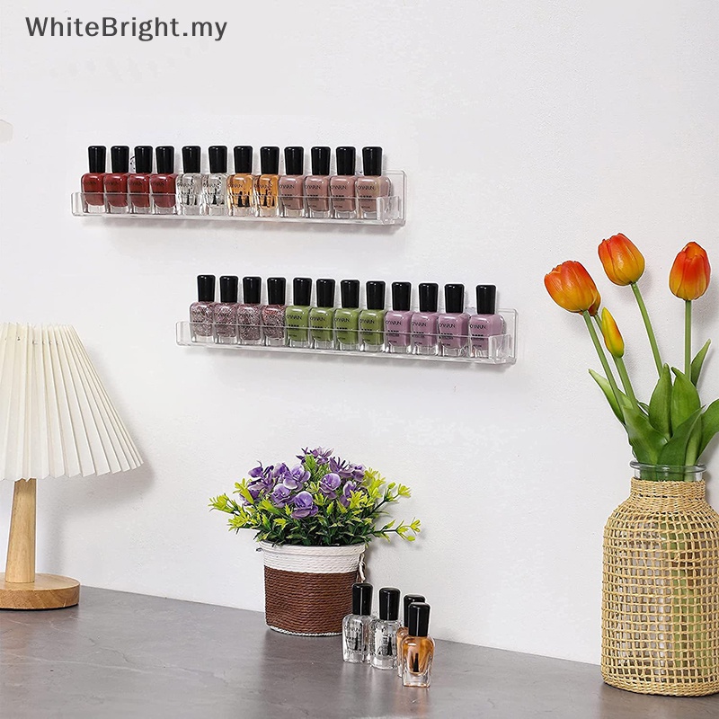 ## Hot selling ## Wall Mounted Acrylic Nail Polish Display Shelf Nail ...