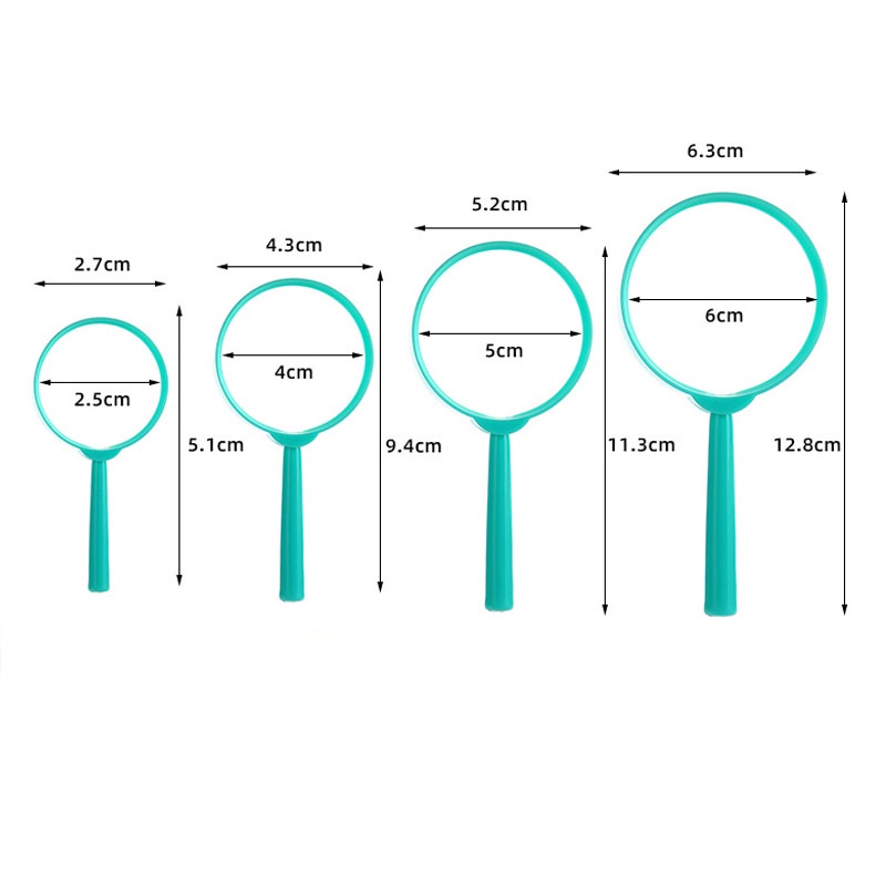 3X Mini Handheld Magnifier Portable Reading Magnifying Loupe Optical ...
