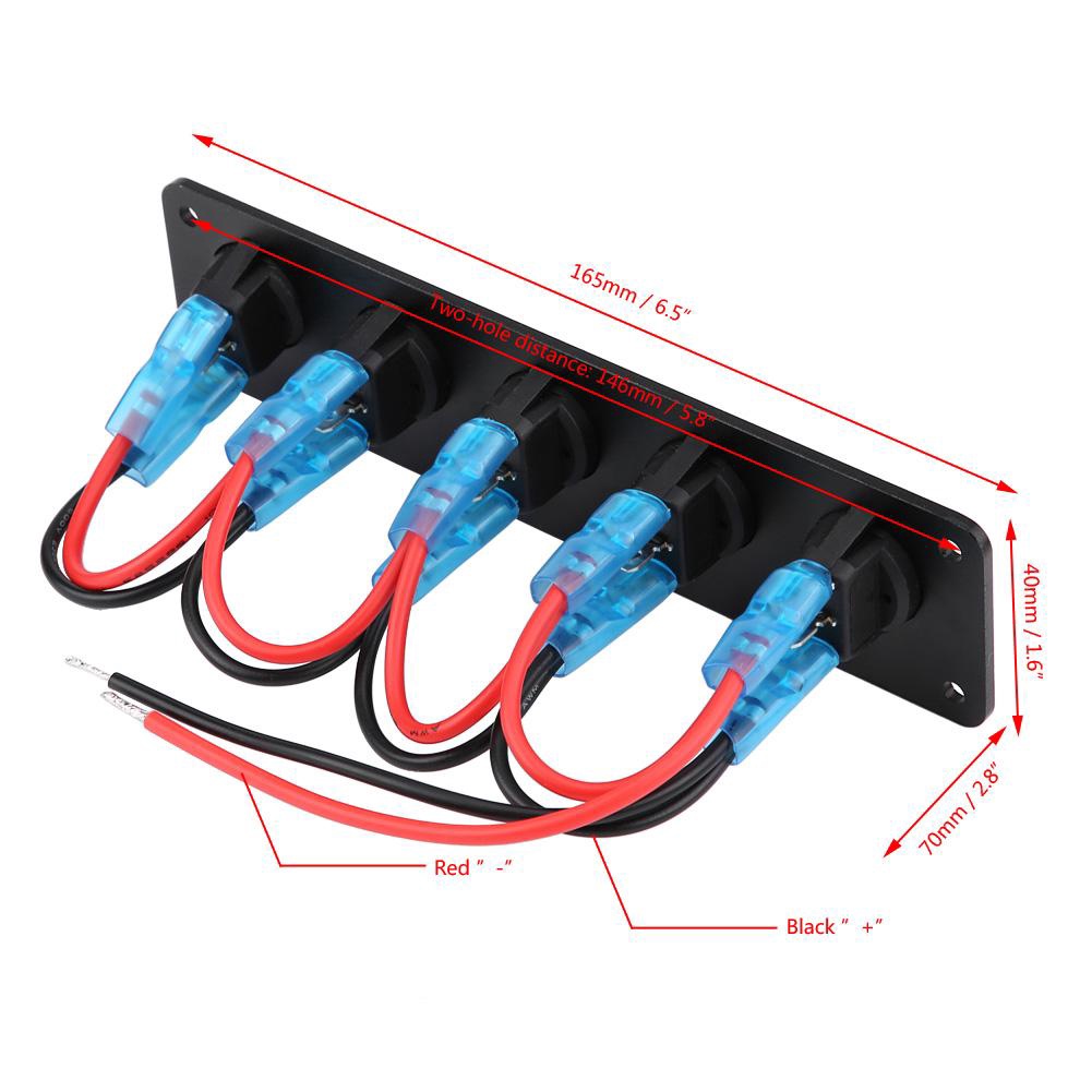 12-24V Dash Rocker Toggle Switch Panel for RV Boat Marine | Shopee Malaysia