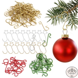 Christmas Ornament Hooks, 50Pcs Christmas Ornament Hangers Golden Ornament  Hooks 3 Colors for Christmas Tree Party Decoration DIY (Glod), ornament  hooks christmas tree ornaments decoration hook w 