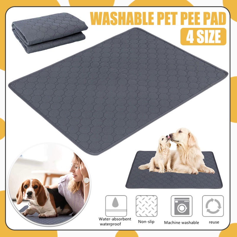 Washable Pet Pee Pad Cat Dog Absorbent Urine Pad Training Mat Non-slip ...