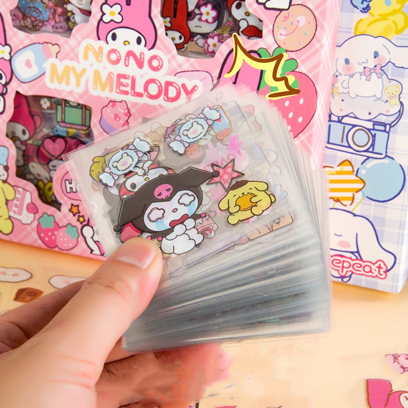 100 PCS/Box Sticker PET Waterproof sticker Japanese Cartoon Pattern ...