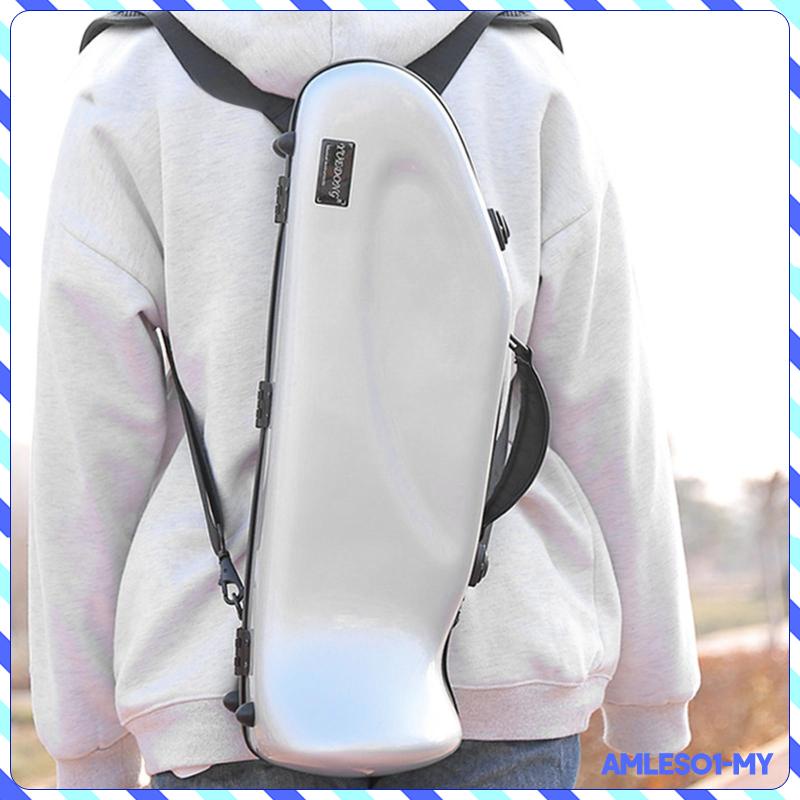[AmlesoaeMY] Trumpet Case Backpack Carrying Case Detachable Carbon
