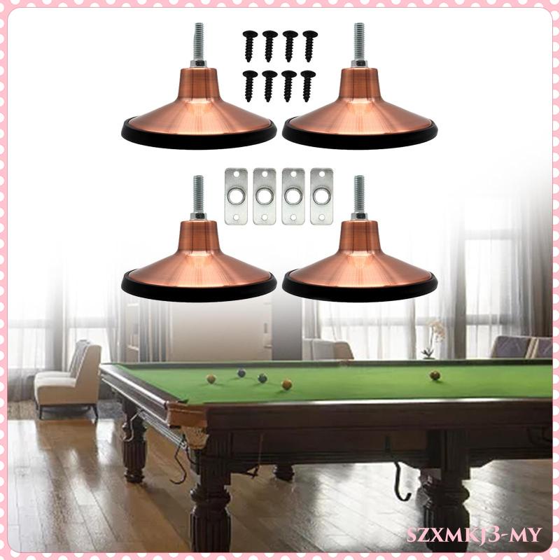 [SzxmkjacMY] 4x Billiard/Pool Table Leg Levelers Leveling Feet for