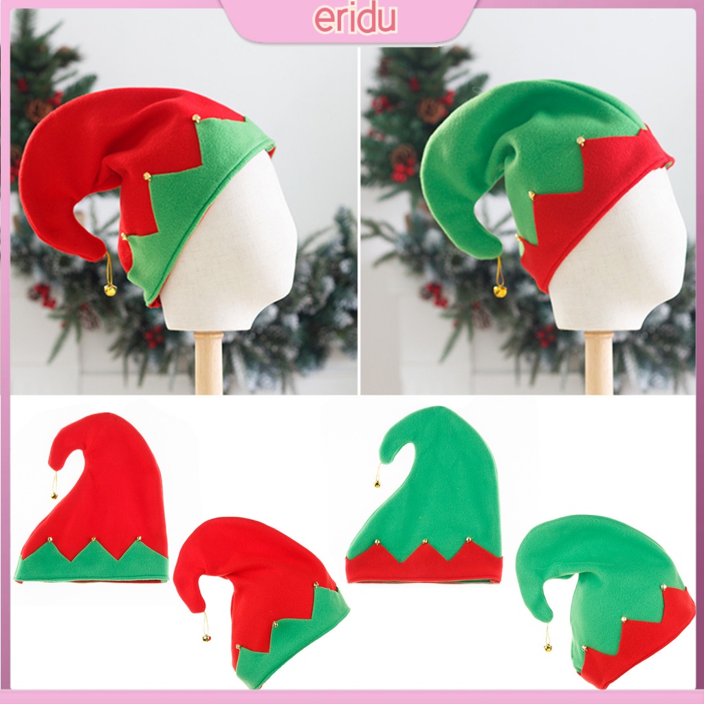 [ER] Festive Elf Hat Adults Elf Cap Festive Christmas Elf Hat with ...