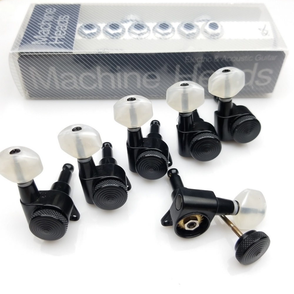 HS(Ready stock)Black Guitar Locking Tuners Electric Guitar Machine