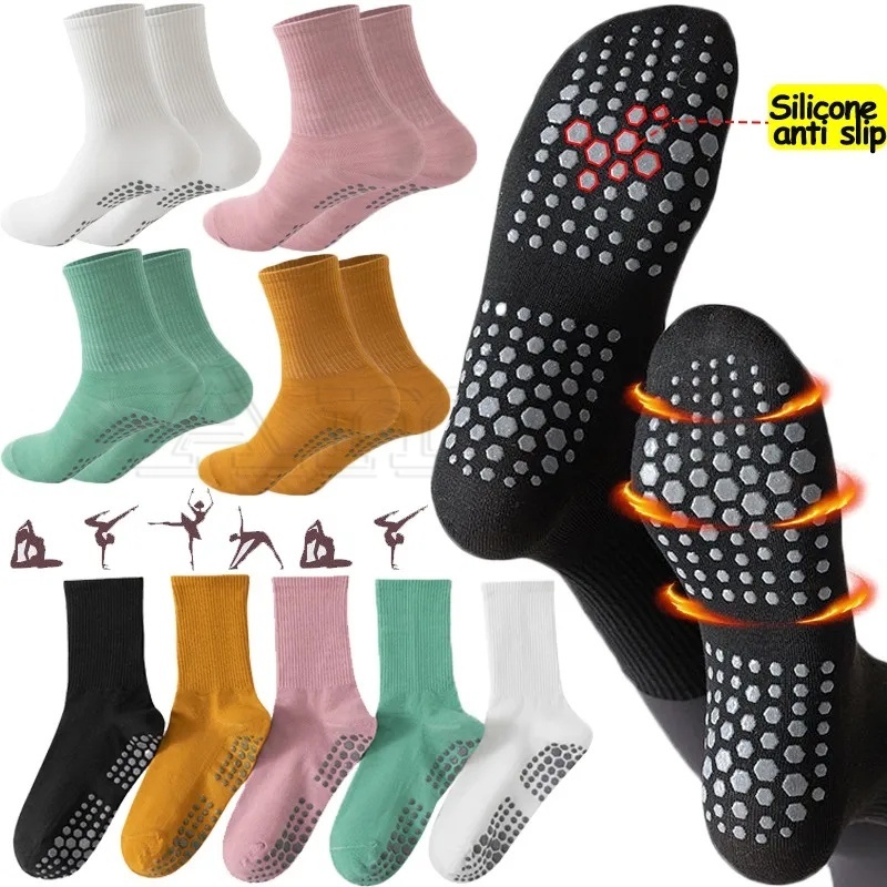 Fashion Sports Socks Women Dance Fitness Training Floor Socks Soles ...