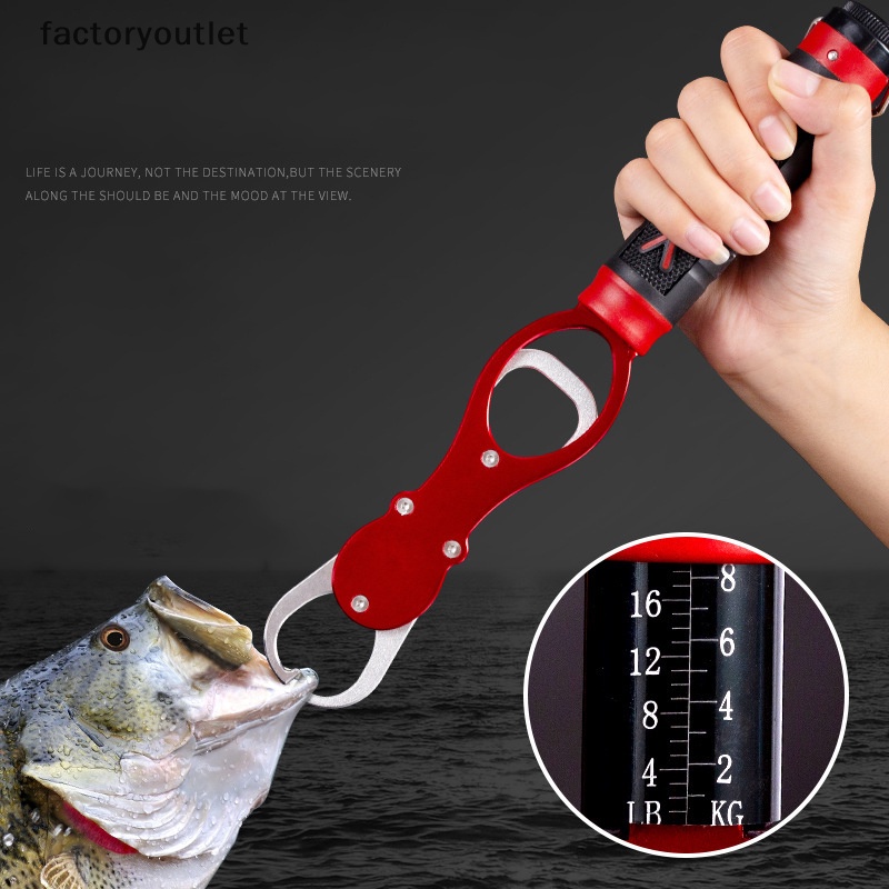 GANAZONO Fishing Gripper 4-Pack - Metal Fish Holder Tools With 3-Prong Design & Scales