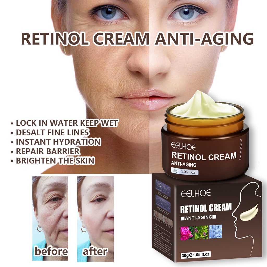 EELHOE Retinol AntiAging Cream 30g Anti aging wrinkle removing facial lifting firming skin