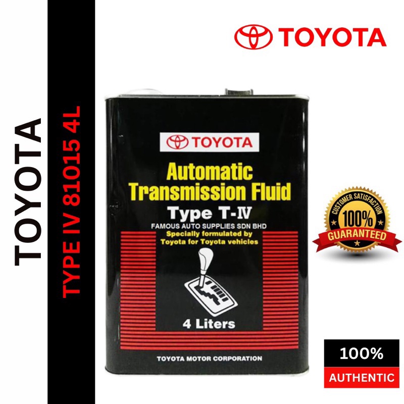 0888681015 JAPAN 100 ORI TOYOTA ATF TIV 4L AUTO GEAR OIL PROTON