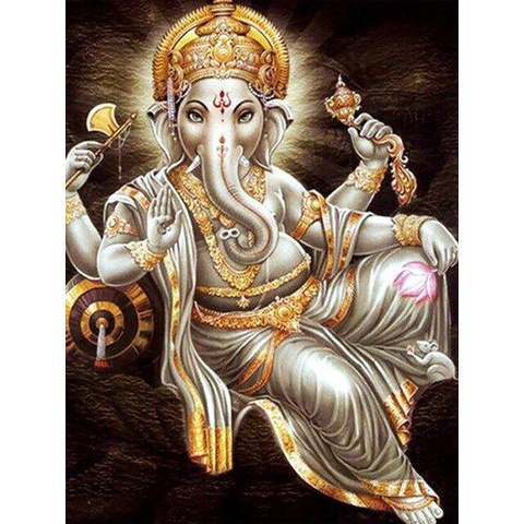 Indian Gods Elephant Hinduism Ganesha Pictures Wall Art Picture Decor ...