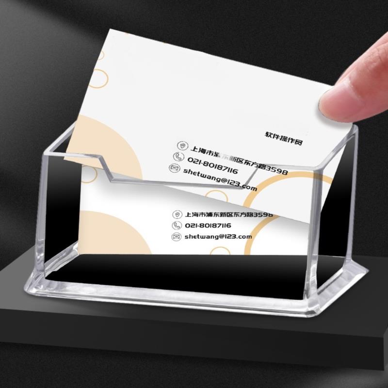 1-3 Layer Business Name Card holder Case Transparent Acrylic | Shopee ...