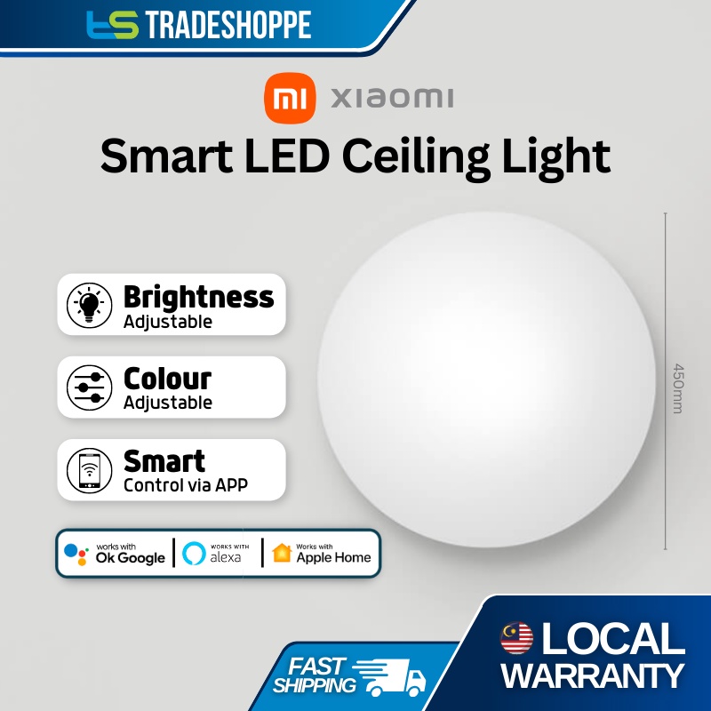 Xiaomi Mi Smart LED Ceiling Light 450mm IP50 Dustproof Mothproof ...