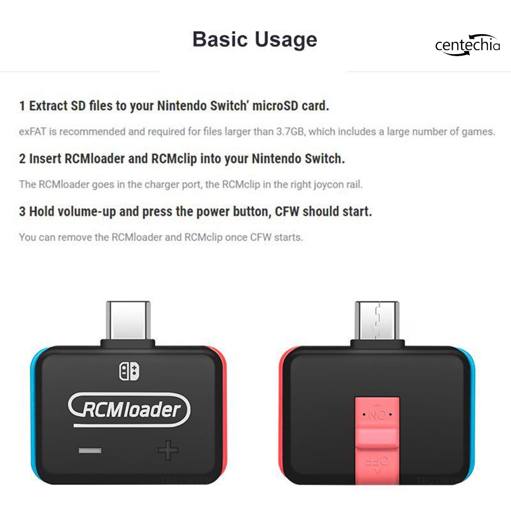 Auto Clip Switch RCM Loader Plug And Play To Boot Into CFW For NS
