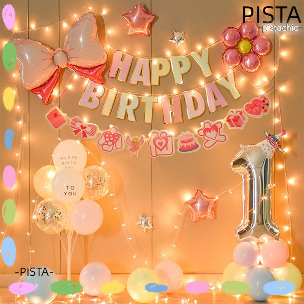 PISTACHIO Birthday Decorations, Pink Birthday Arrangement Sage Party