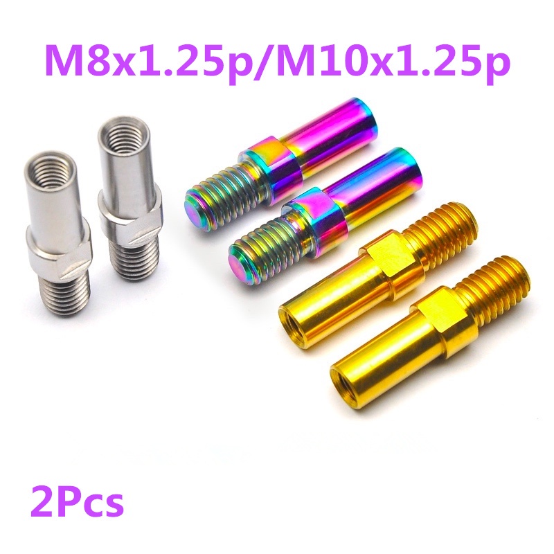 2Pcs Titanium Ti V Brake Post Bolt Screws M8 m10 1.25mm M10 1.25 Pitch