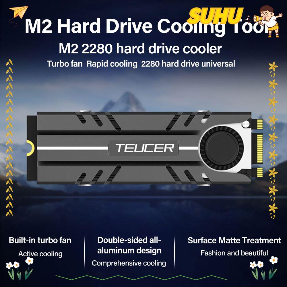 SUHU SSD Heatsink Air Circulation Cooling Fan Hard Drive M.2 NVME Cooler Shopee Malaysia