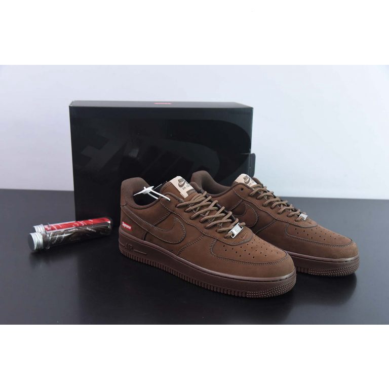 Supreme x Air Force 1 Baroque Brown Sneakers Shoes | Shopee Malaysia