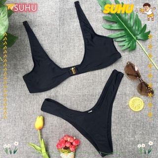 New Sexy Bikini 2022 Solid Swimsuit Women Swimwear Push Up Bikini Set  Bathing Suit Summer Beach Wear Swimming Suit XL