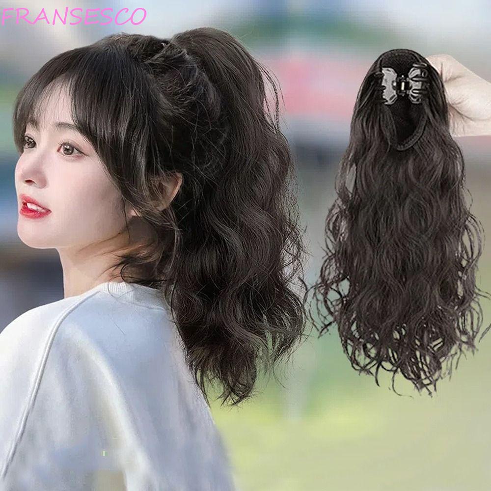 FRANCESCO Ponytail Wig High quality Fake Natural Women Synthetic Hair ...