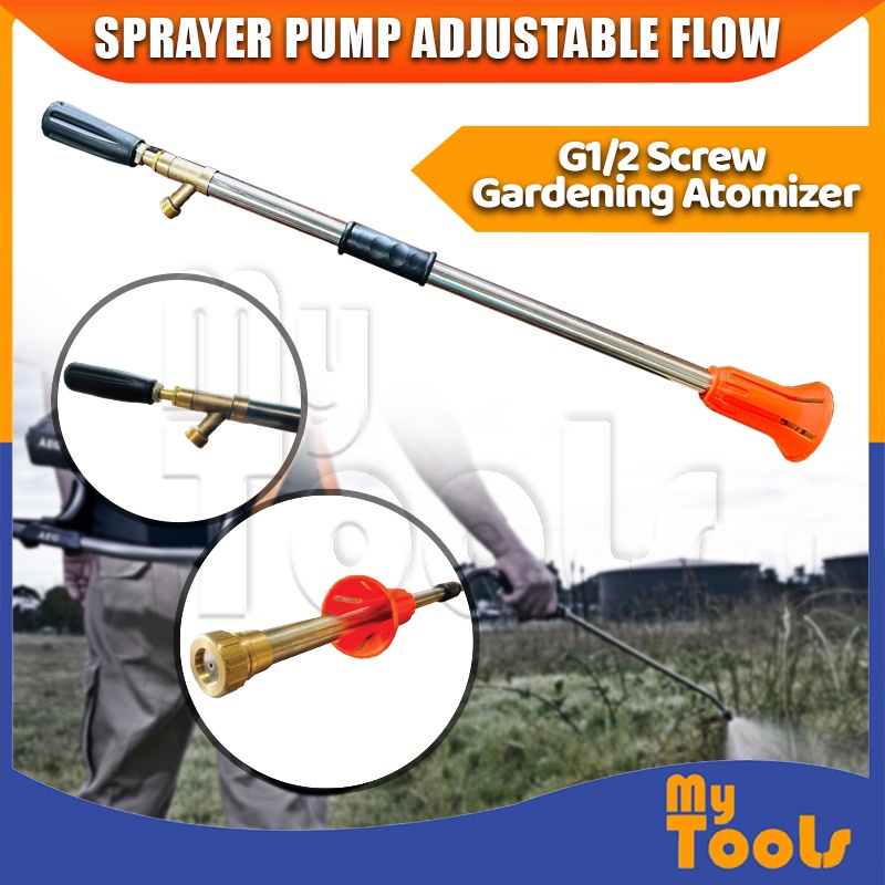 Mytools Adjustable Extra Long Distance Sprayer Gun(Orange) | Shopee