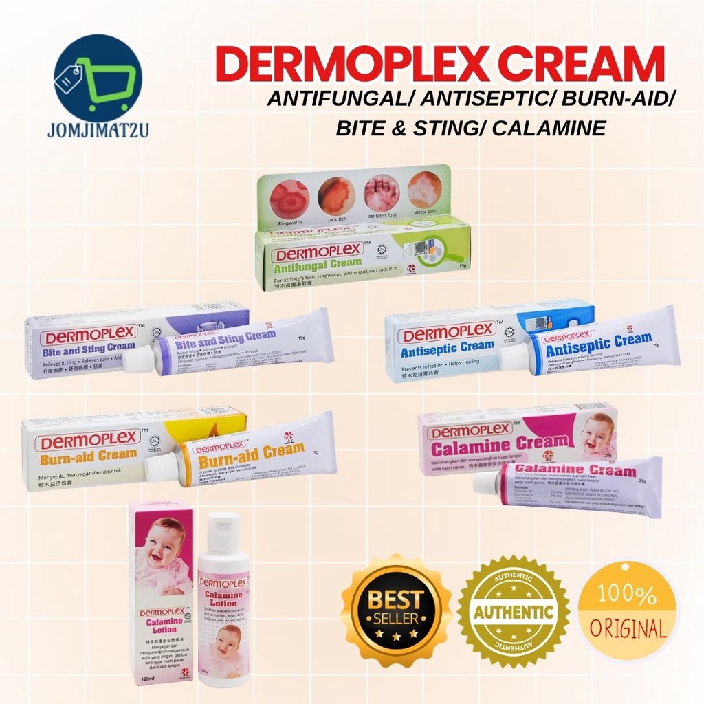 DERMOPLEX ANTIFUNGAL/ ANTISEPTIC/ BURNAID/ BITE & STING/ CALAMINE