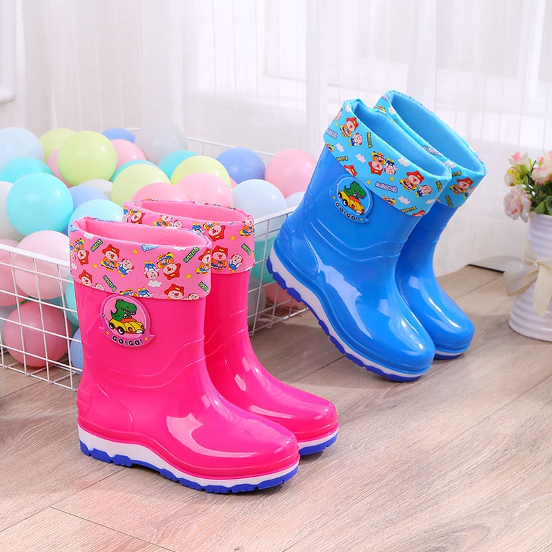 2-10 Years Old Children Rain Boots, Men Women Waterproof Shoes, Cotton ...